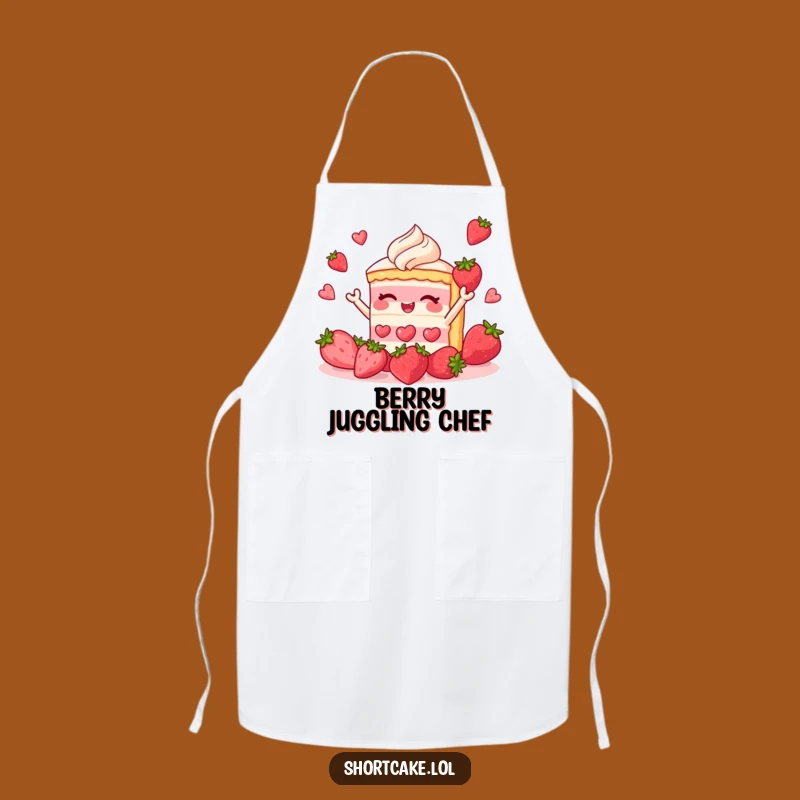 Funny Shortcake Juggling Apron: Hilarious Kitchen Gift