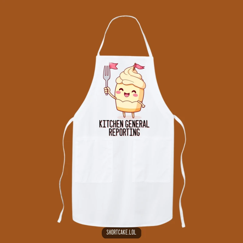 Funny Jubilant Shortcake Flag Apron: Cook with Enthusiasm and Cheer