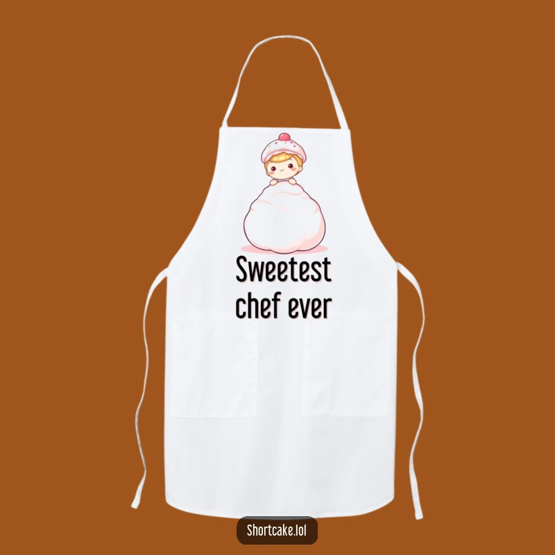 Funny Meringue Shortcake Apron – Bake With Sweet Delight!