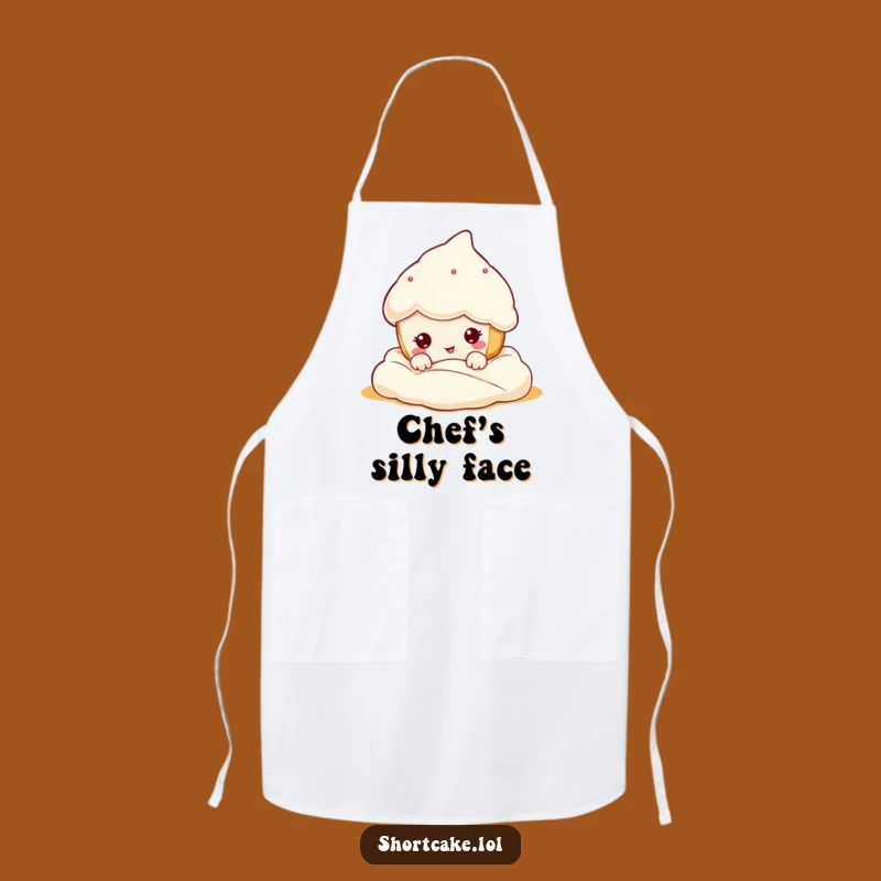 Funny Shortcake Face Apron: Bake Up Some Laughs in the Kitchen