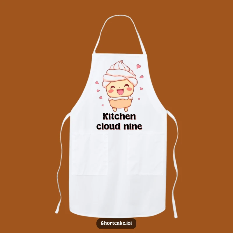 Funny Shortcake Grin Apron: Kitchen Fun Whipped Cream Dessert Gift