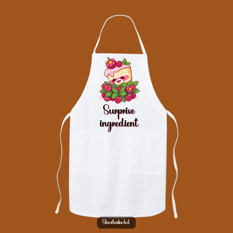 Funny Shortcake Surprise Apron: Kitchen Berry Bush Wear, Best Funny Gift for Bakers