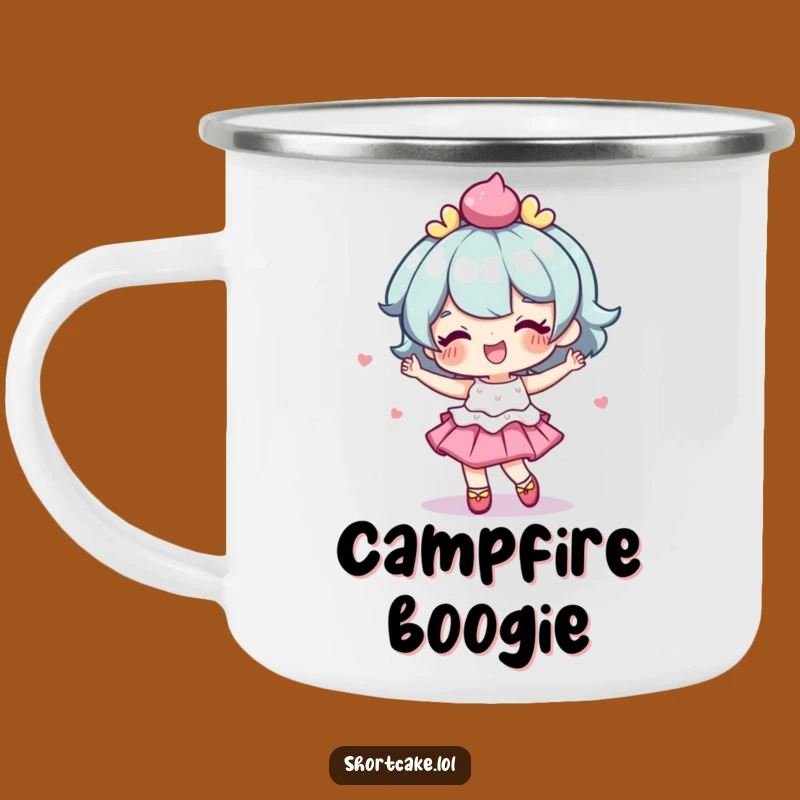 Funny Wobbly Shortcake Camping Mug: Adventure & Dance Fun Gift