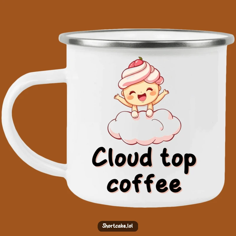 Funny Giggling Shortcake Camping Mug: Joyful Outdoor Gift