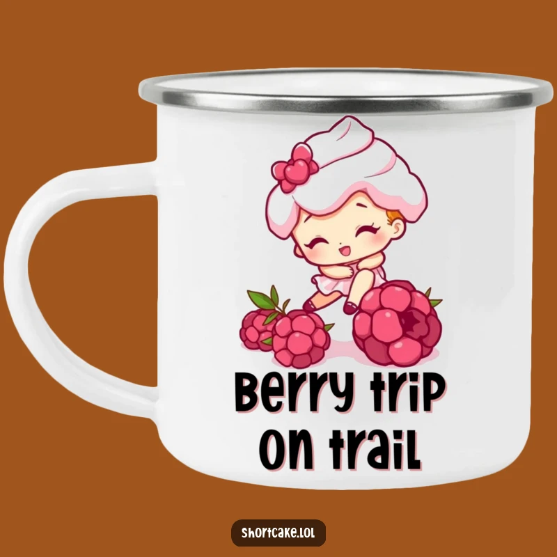 Funny Tripping Shortcake Camping Mug - Your Comical Outdoor Companion