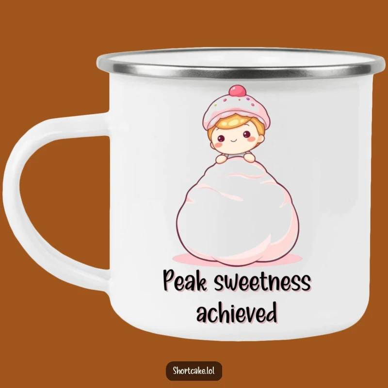 Funny Meringue Shortcake Camping Mug – Sweet Adventures Await!