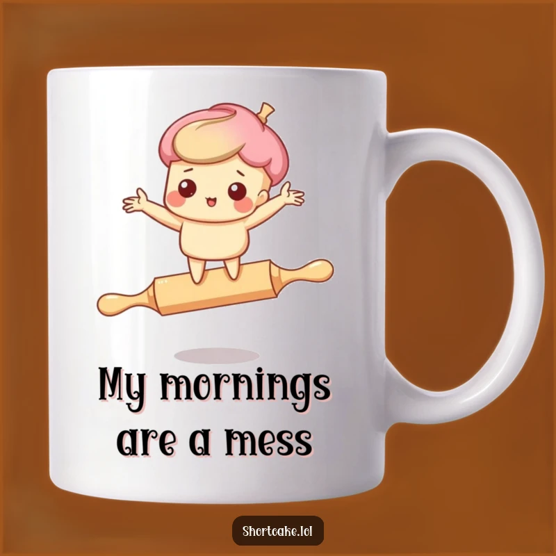 Funny Shortcake Rolling Pin Fiasco Mug: A Hilarious Treat For Dessert Lovers