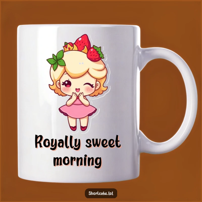 Funny Strawberry Crown Shortcake Mug: A Royal and Hilarious Treat