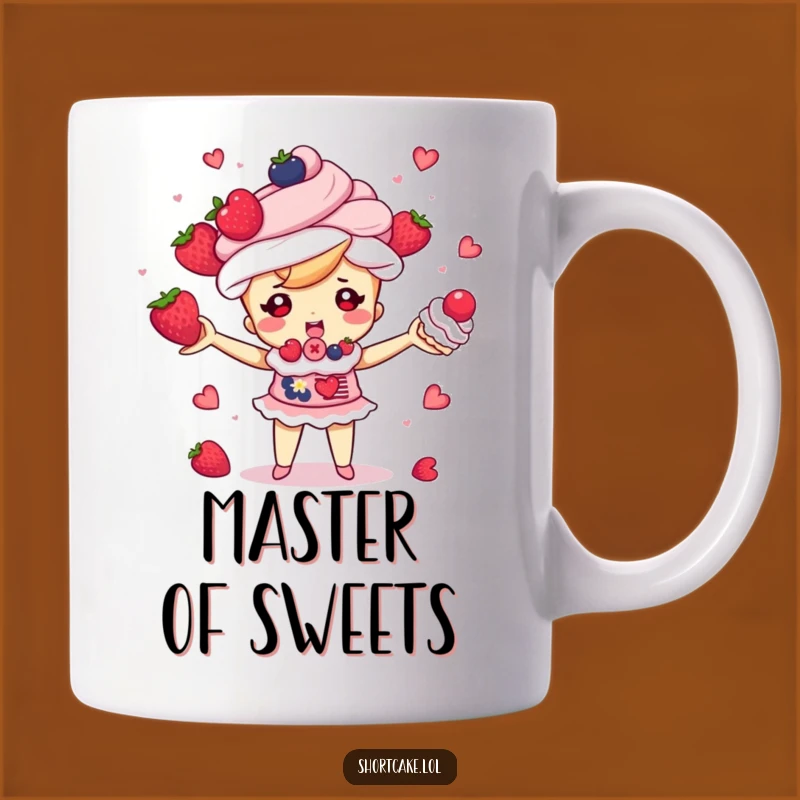 Funny Shortcake Juggling Mug - Whimsical Dessert Chef Gift