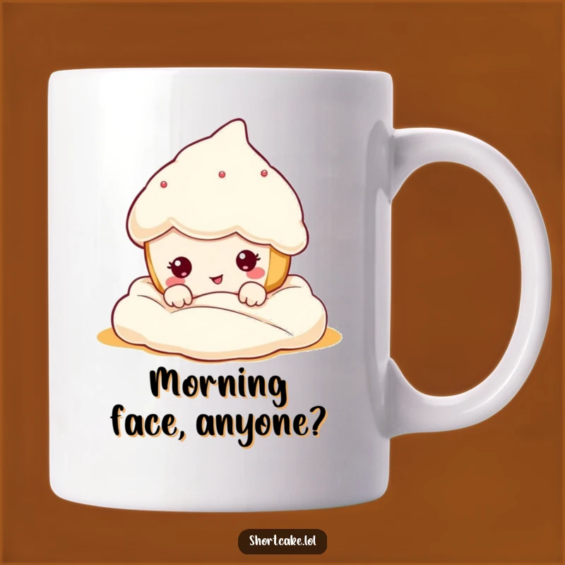 Funny Shortcake Face Mug: Hilarious Treat for Dessert Lovers and Sweet Friends