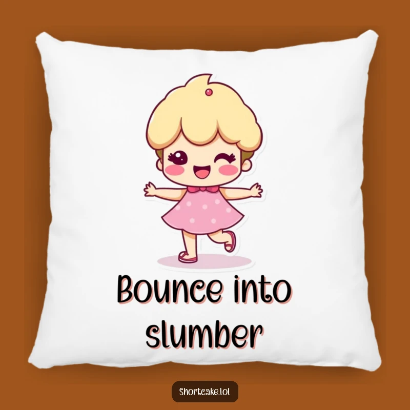 Funny Cheerful Shortcake Pillow - Cozy & Happy Comfort Decor