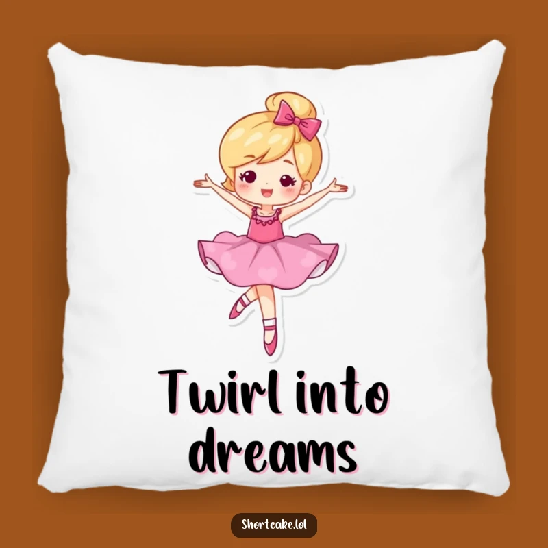 Cozy Shortcake Ballet Pillow: Plush Comfort with a Funny, Graceful Dance Design
