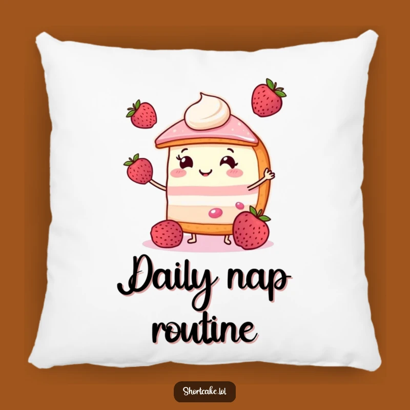 Funny Juggling Shortcake Pillow: Cozy & Joyful Dessert Gift