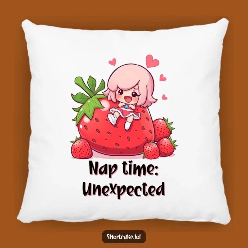 Funny Shortcake Slipping Pillow - Comfy & Comedic Decor