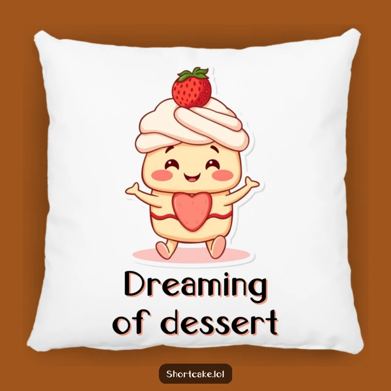 Funny Shortcake Wiggle Pillow: Cuddle Up with Cute Dessert