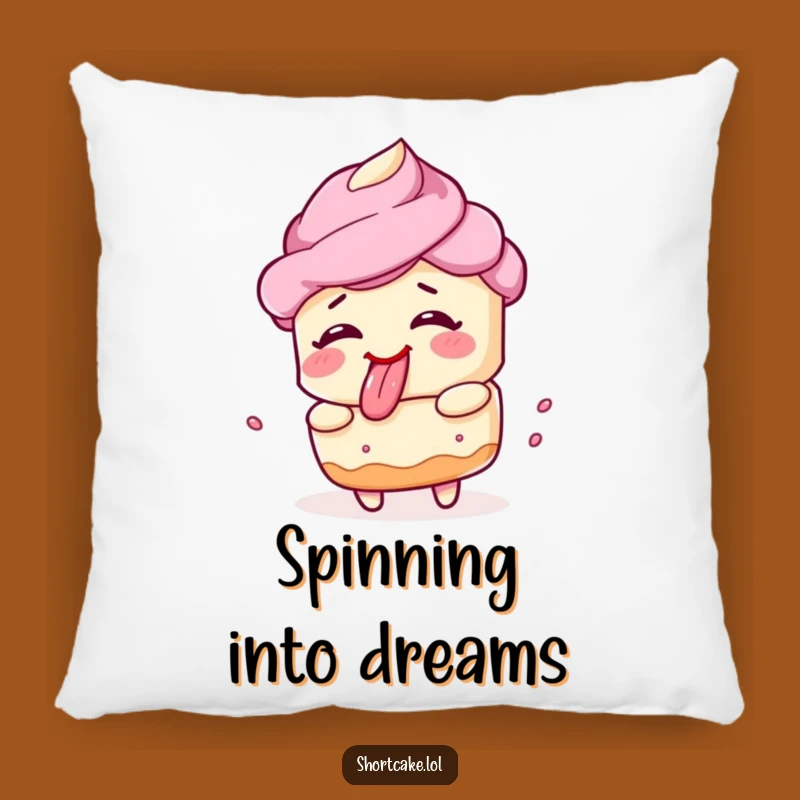 Funny Spinning Shortcake Face Pillow – Cozy Up With Comedy!