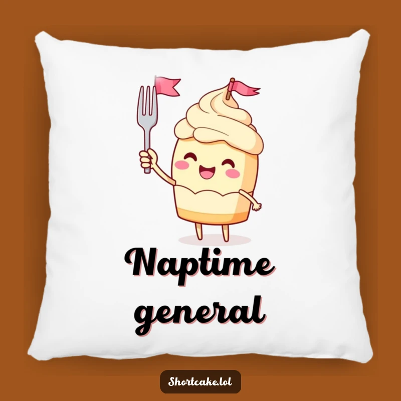 Cute Funny Jubilant Shortcake Flag Pillow: Add Comfort and Celebration