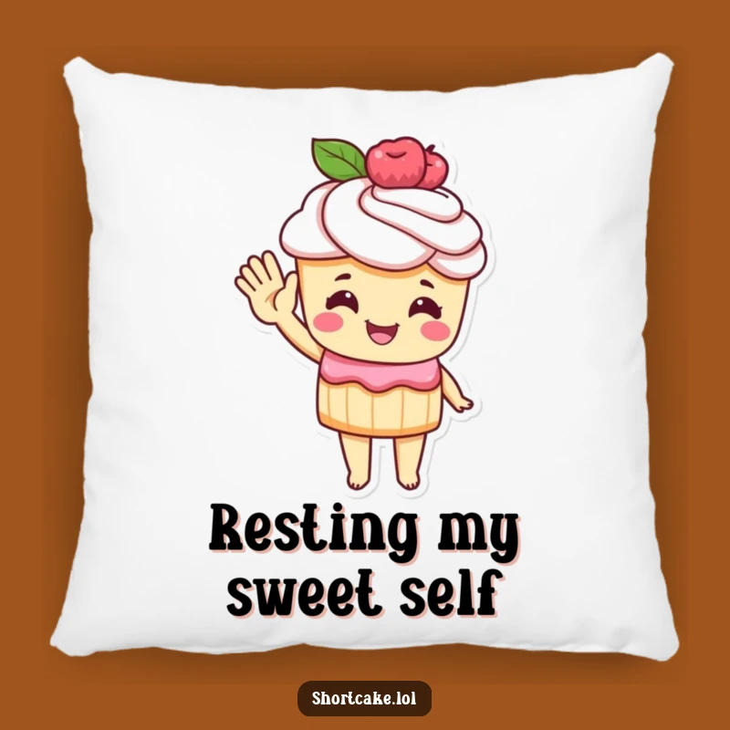 Funny Shortcake Pillow: Cozy Wave, Adorable Comfort & Funny Gift!