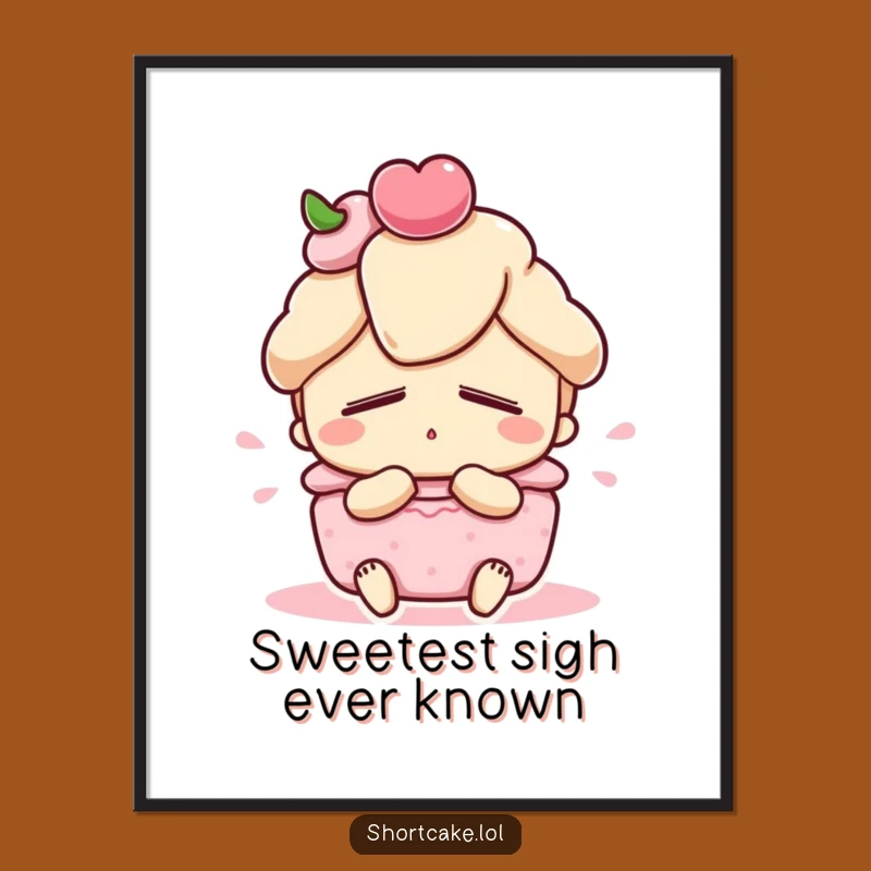 Funny Shortcake Digital Art: Instant Blissful Dessert Decor