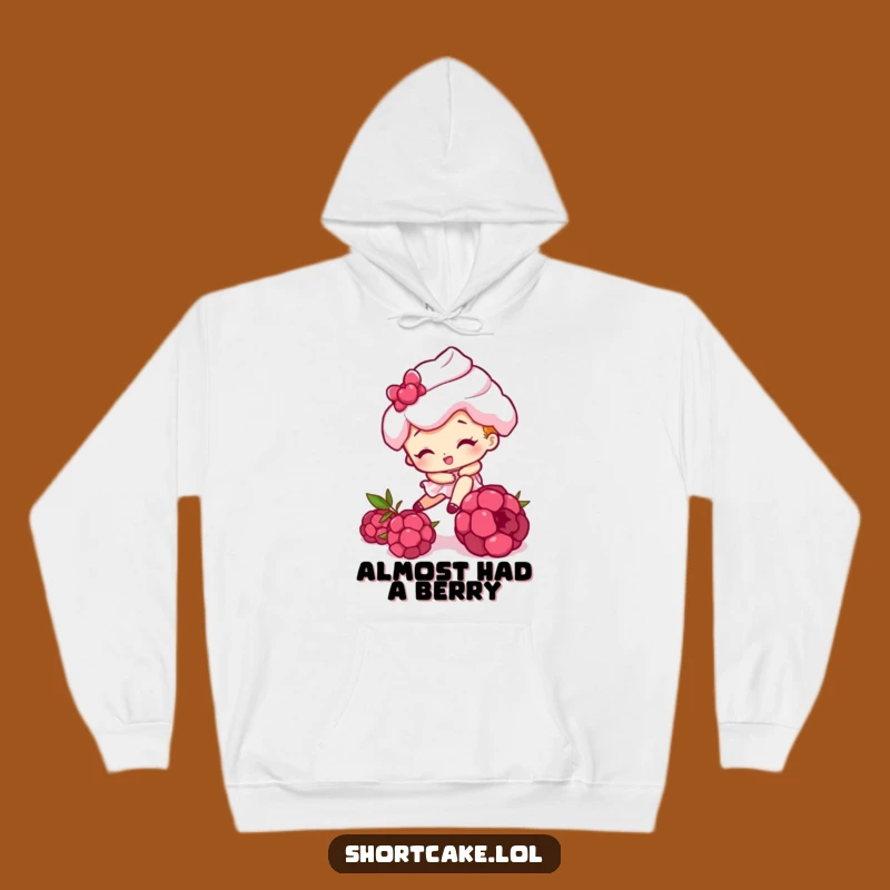 Funny Tripping Shortcake Hoodie - Cozy & Comical Dessert Sweatshirt