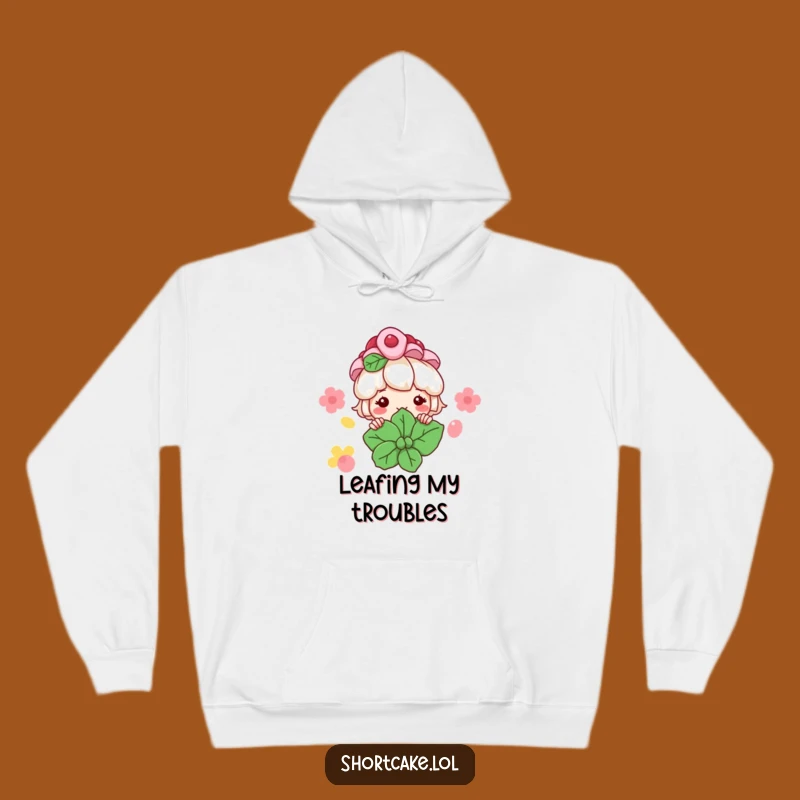 Cozy Funny Shortcake Peeking Hoodie: Warm Dessert Vibes Guaranteed