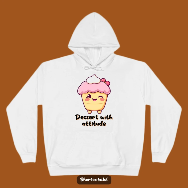 Cozy Funny Winking Shortcake Hoodie: Wrap Yourself in Sweet, Playful Comfort