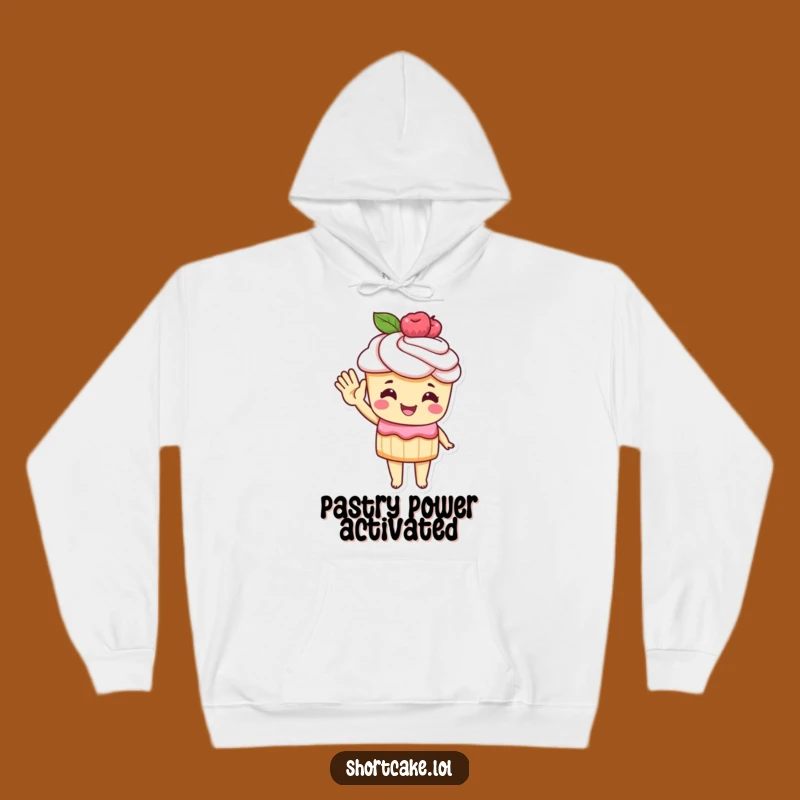 Funny Shortcake Hoodie: Cozy Pastry Wave, Your New Favorite Funny Gift!