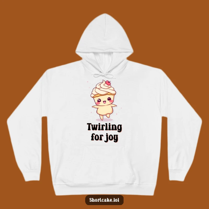 Funny Spinning Shortcake Hoodie - Cream Topping Cozy Gift