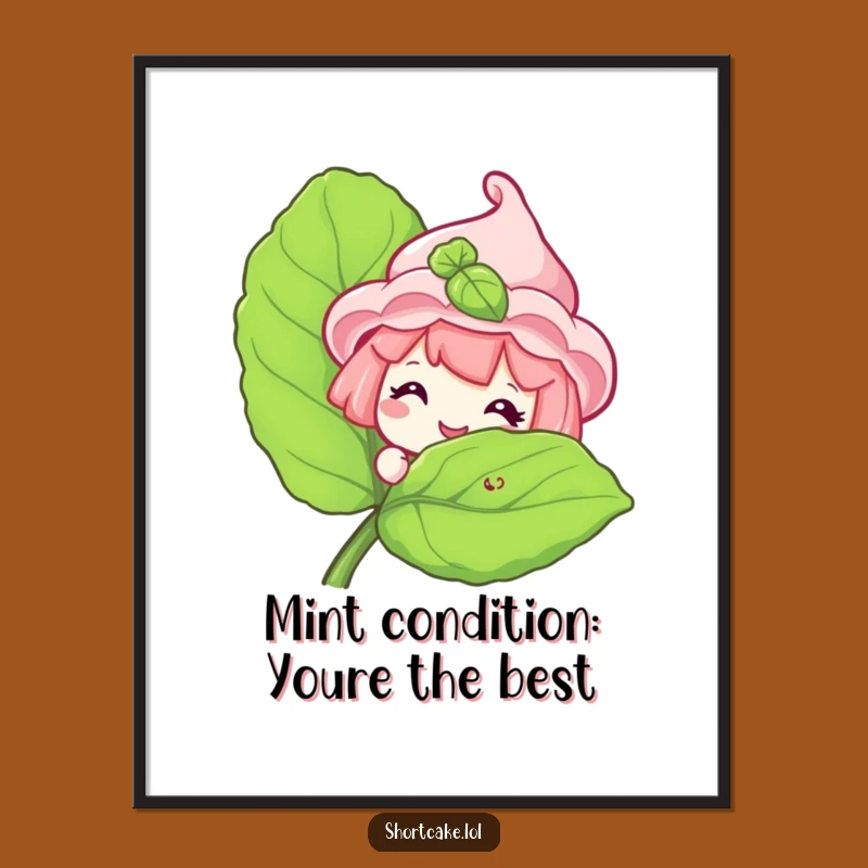 Funny Printable Wall Art: Free Grinning Shortcake Downloadable Art Gift