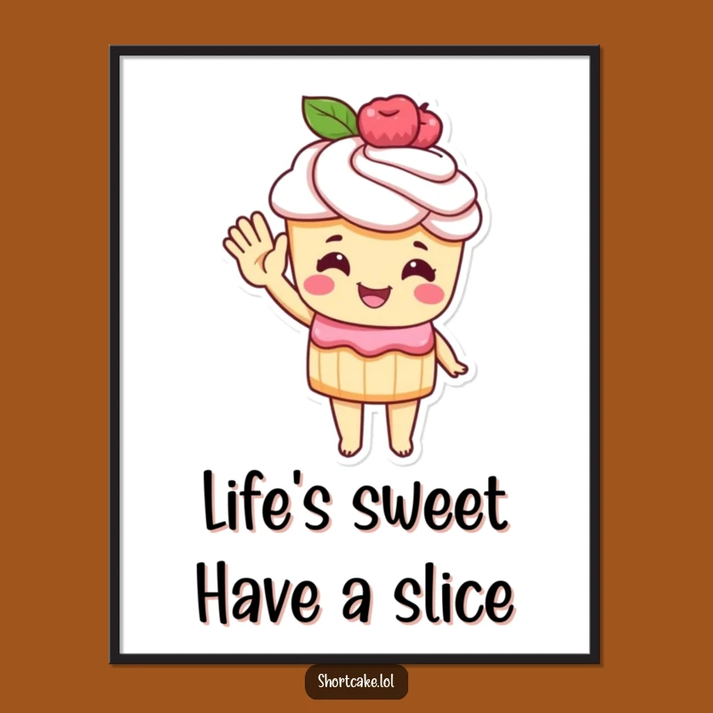 Funny Shortcake Wall Art: Free Printable Decor, Humorous Downloadable Art