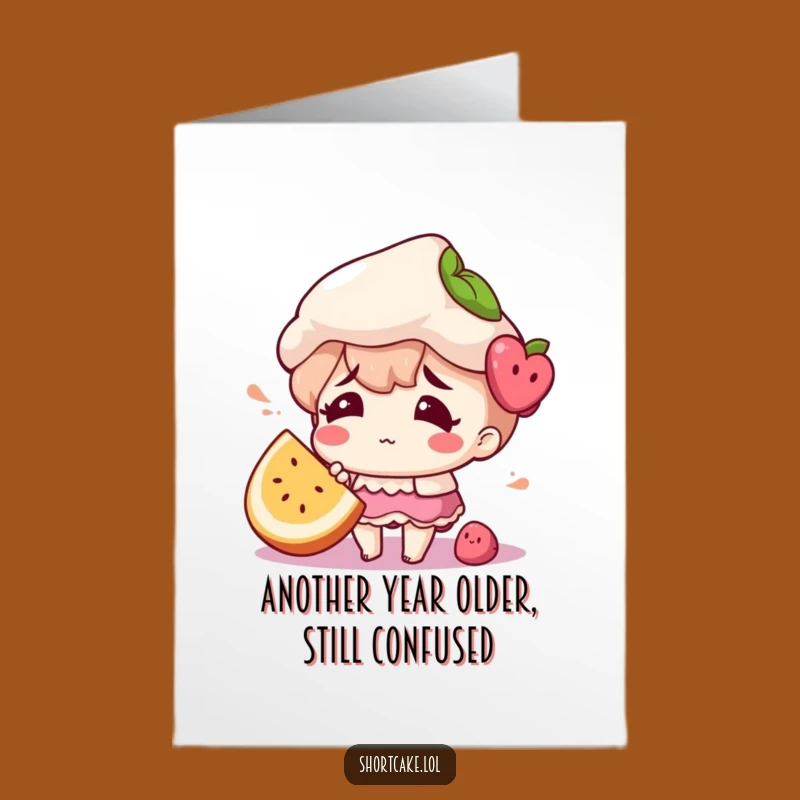 Free Printable Birthday Card: Confused Shortcake for a Hilarious Birthday Greeting