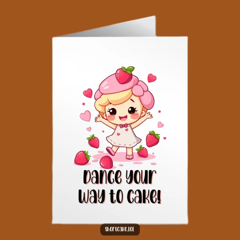 Free Printable Birthday Card: Dancing Shortcake Fun - Hilarious Downloadable Gift