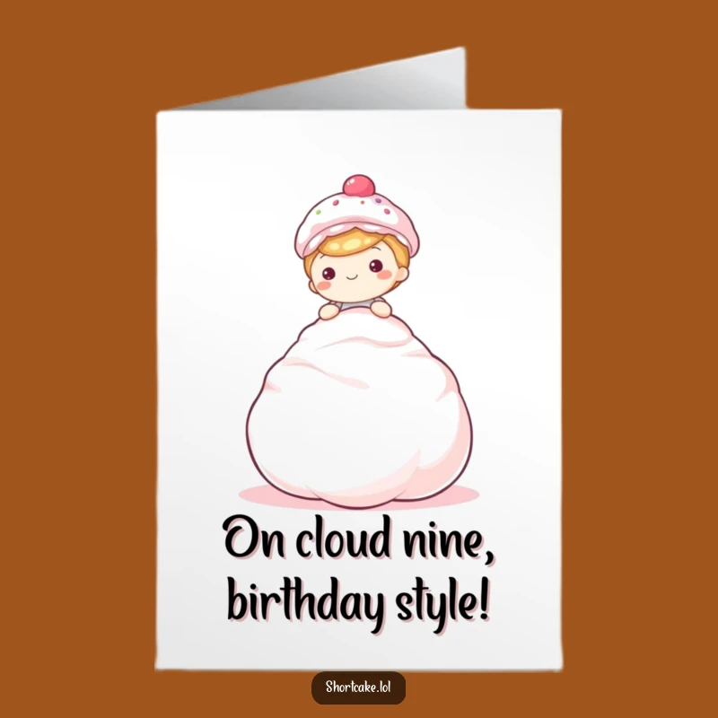 Free Printable Birthday Card: Meringue Shortcake - Hilarious Greeting Card Download