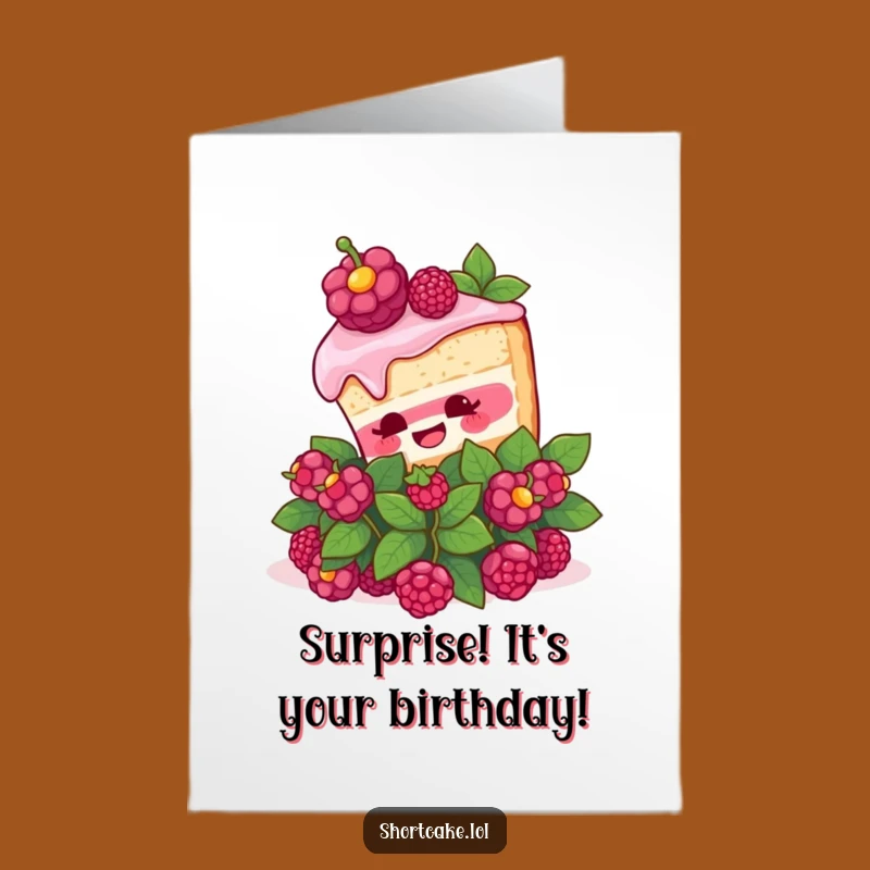 Free Printable Birthday Card: Surprised Shortcake Pop, Sweet Downloadable Gift