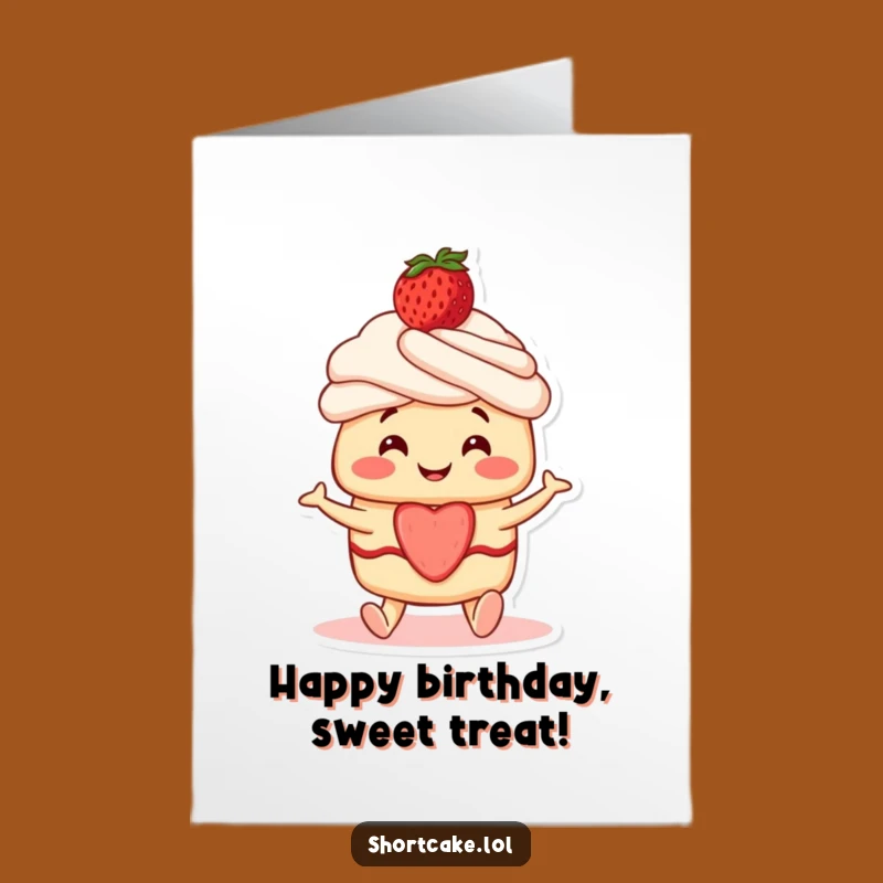 Shortcake Birthday Card: Free Printable Greeting for a Sweet and Happy Celebration Delight