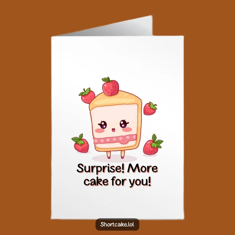 Surprised Free Printable Birthday Card: Shortcake Berry Surprise, Downloadable Funny Gift