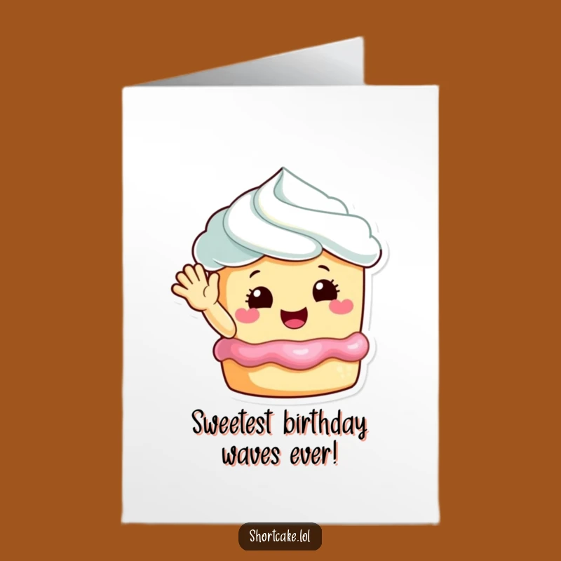 Free Printable Birthday Card: Happy Shortcake Wave for a Sweet Downloadable Gift