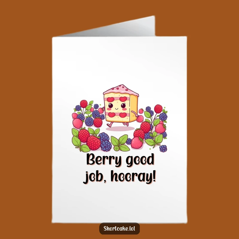 Free Printable Shortcake Congrats Card: Skipping Dessert Funny Downloadable Gift