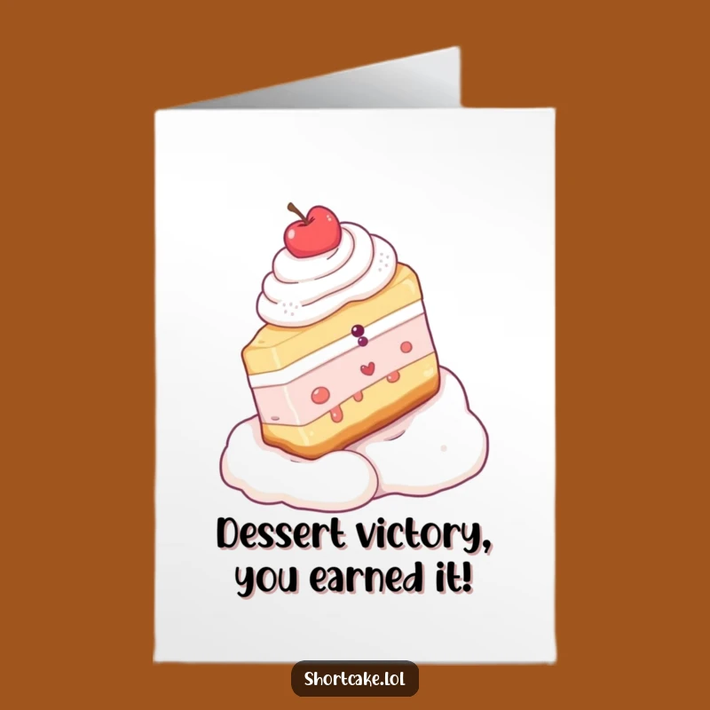 Hilarious Shortcake Congrats Card: Free Printable - Celebrate with Dessert!