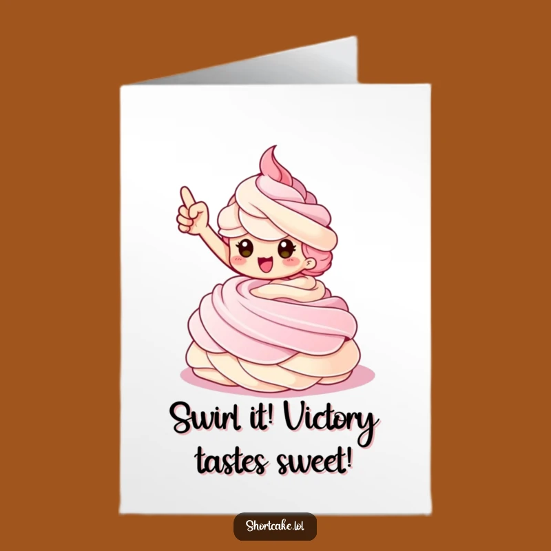 Free Printable Congrats Card: Triumphant Shortcake Success Downloadable Gift