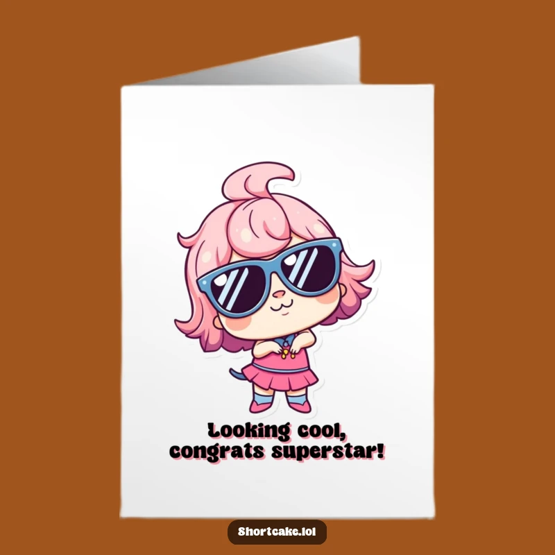 Free Printable Goofy Shortcake Congratulations Card - Fun Downloadable Gift for a Stylish Win