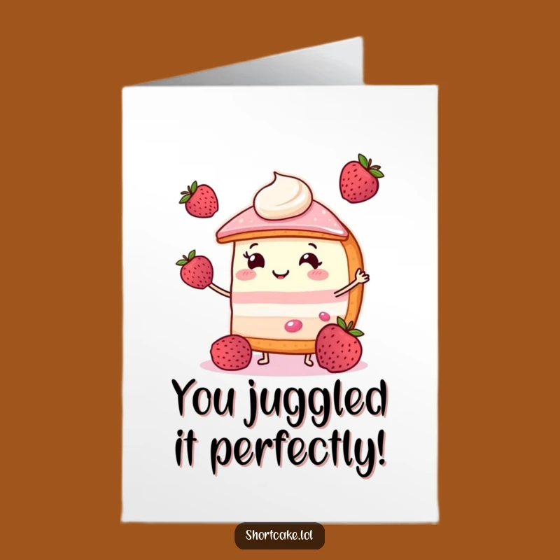 Free Printable Congrats Card: Shortcake Juggling Berries, Fun Downloadable