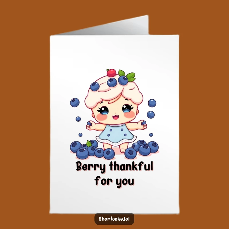 Free Printable Shortcake Thank You Card - Berry Sweet Downloadable Gratitude