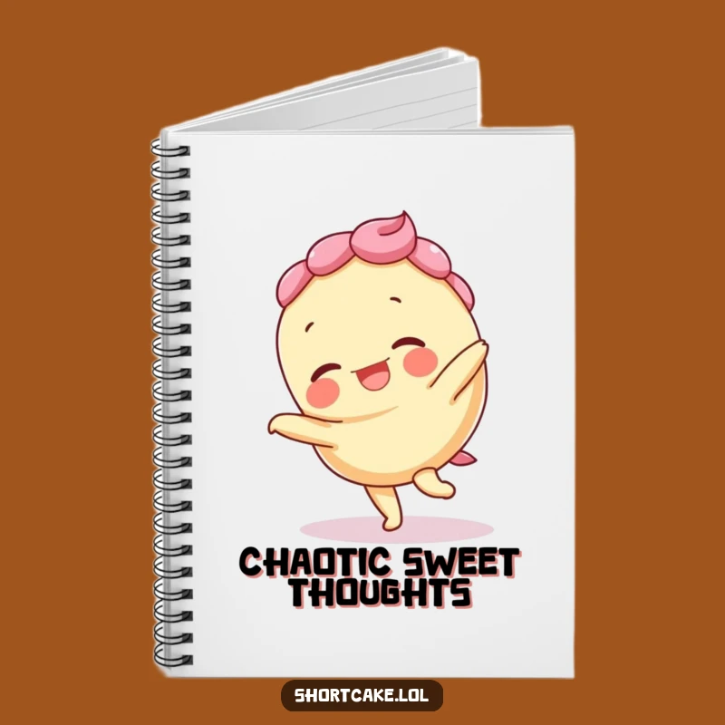 Funny Giggling Shortcake Cartwheel Notebook: Capture Energetic Ideas with Fun