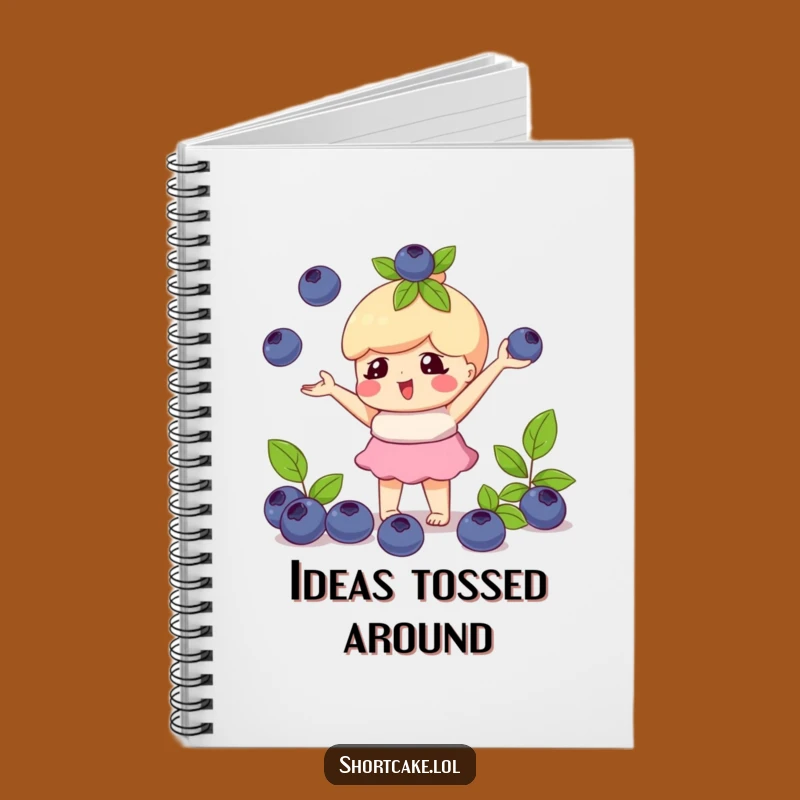 Funny Juggling Shortcake Blueberry Notebook: Jot Down Playful Ideas