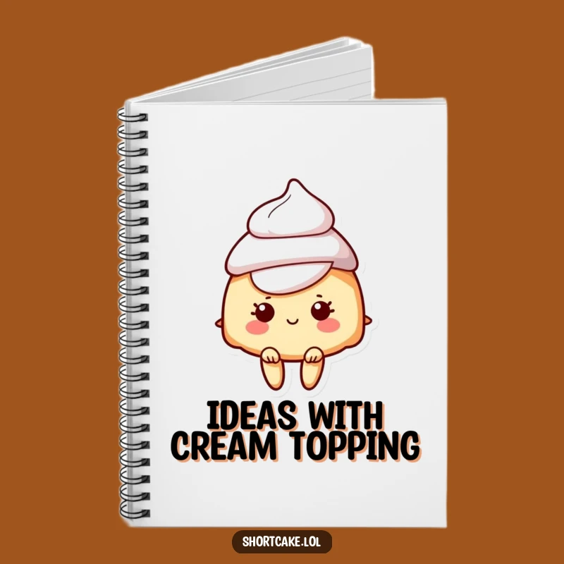 Funny Shortcake Cream Hat Notebook: Jot Down Ideas with Whimsical, Humorous Flair