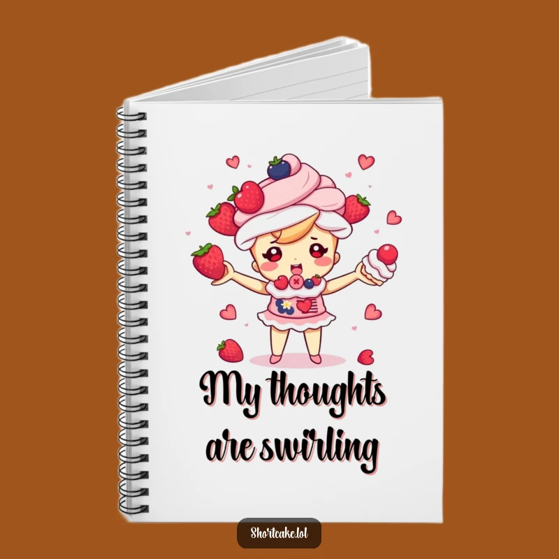 Funny Shortcake Juggling Notebook - Jot Down Creative Ideas
