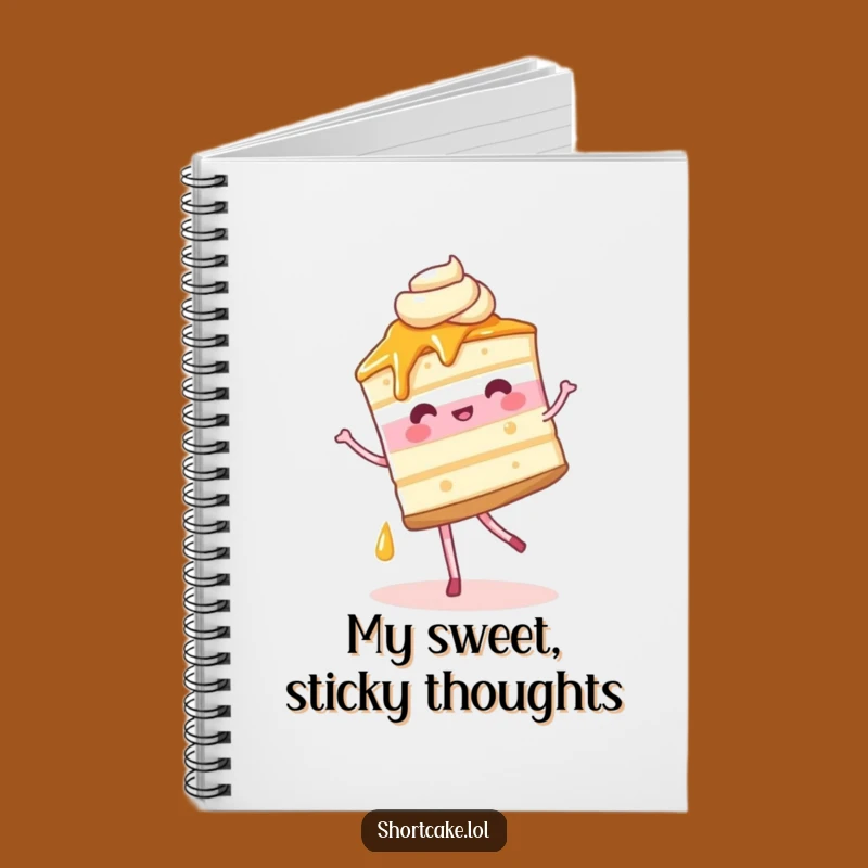 Funny Shortcake Pirouette Notebook: Jot Down Ideas with Whimsical Dessert Inspiration