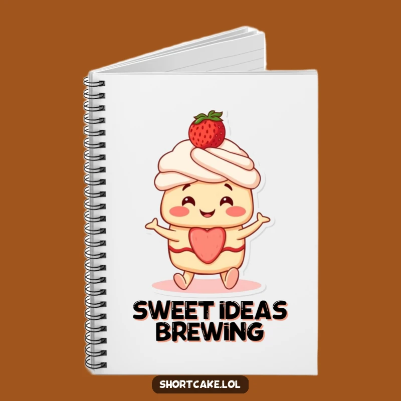 Funny Shortcake Wiggle Notebook: Jot Down Sweet Ideas