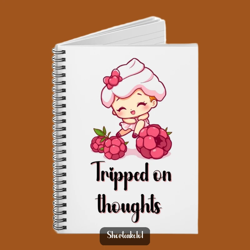 Funny Tripping Shortcake Notebook - Hilarious Journal for Clumsy Ideas